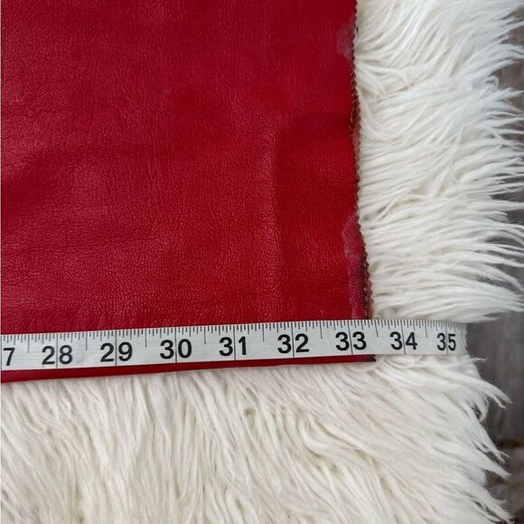 Milano Women’s Vintage Bold Red Leather Dress Pants Size 14 High Rise - Picture 4 of 12